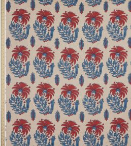 Palm Parade in Dundee Fabric by Liberty Lapis