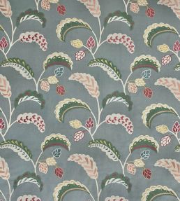 Palm Wave Fabric by Ian Sanderson Celestial