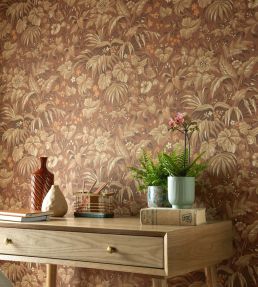 Palmette Wallpaper by 1838 Wallcoverings Clay