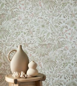 Palmette Wallpaper by 1838 Wallcoverings Natural