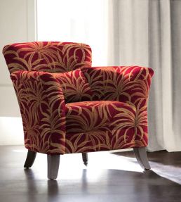 Palmetto Fabric by Arley House Goji