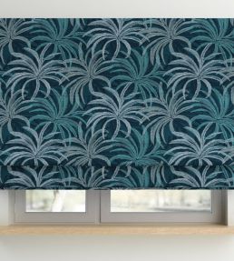 Palmetto Fabric by Arley House Indigo