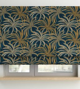 Palmetto Fabric by Arley House Lapis
