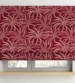 Palmetto Fabric by Arley House Pomegranate