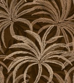 Palmetto Fabric by Arley House Umber