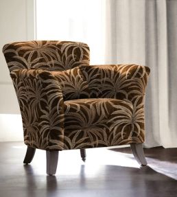Palmetto Fabric by Arley House Umber