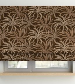 Palmetto Fabric by Arley House Umber