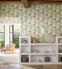 Palmyra Wallpaper by Clarke & Clarke Denim