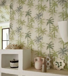 Palmyra Wallpaper by Clarke & Clarke Denim