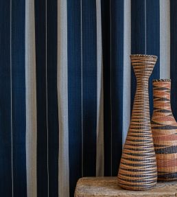 Pamir Stripe Fabric by Threads Ebony