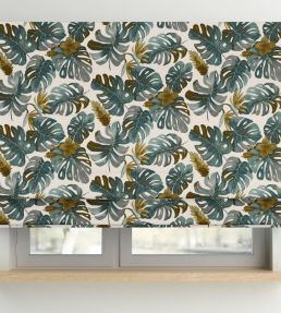 Panama Fabric by Arley House Steel Blue