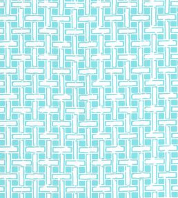 Panama Matelasse Fabric by Thibaut Aqua