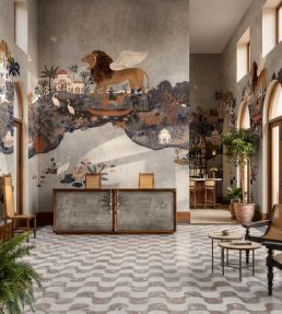 Panchatantra Mural by Coordonne Indigo