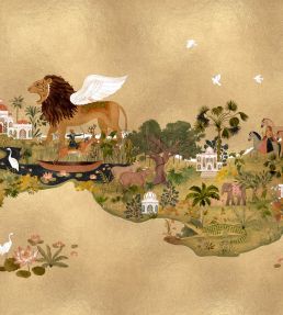 Panchatantra Mural by Coordonne Moss