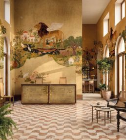 Panchatantra Mural by Coordonne Moss