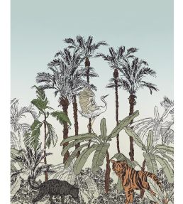 La Jungle Enchantee Mural by Caselio Multicouleurs