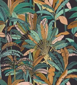 Crazy Forest Mural by Caselio Vert Ocre