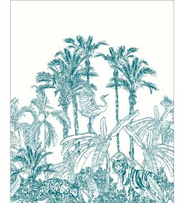 La Jungle Enchantee Mural by Caselio Bleu