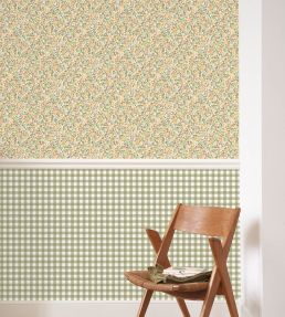 Vichy Wallpaper by Casadeco Kaki