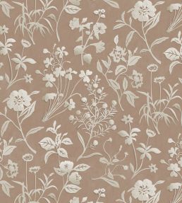 Paper Flora Wallpaper by Josephine Munsey Pink