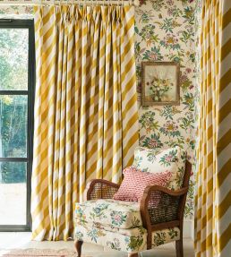 Paper Straw Stripe Fabric by Harlequin Peridot
