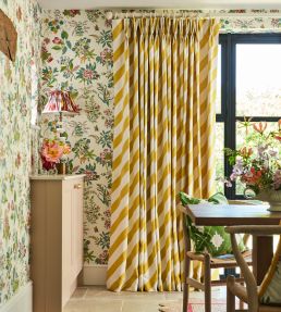 Paper Straw Stripe Fabric by Harlequin Peridot