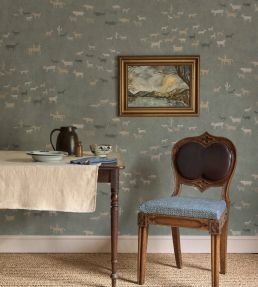Paper Trail Wallpaper by Lewis & Wood River