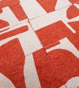 Louis De Poortere Papercut Runner rug Rust 115553 Rust