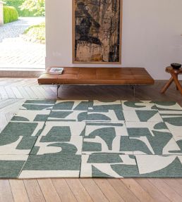 Louis De Poortere Papercut Runner rug Sea Spray 115552 Sea Spray