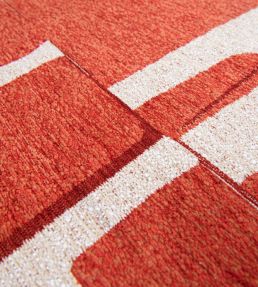 Louis De Poortere Papercut Round rug Rust 115517 Rust