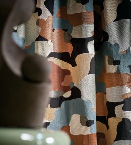 Parade Fabric by Casamance Orange brulee topaze