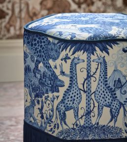 Paradise Lost Fabric by Clarke & Clarke Ink
