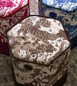 Paradise Lost Fabric by Clarke & Clarke Sepia