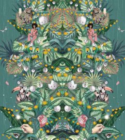 Paradise Party Wallpaper by Brand McKenzie Eucalyptus