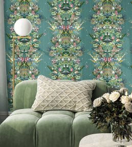 Paradise Party Wallpaper by Brand McKenzie Eucalyptus