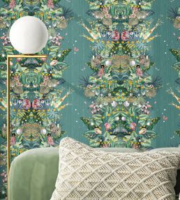 Paradise Party Wallpaper by Brand McKenzie Eucalyptus