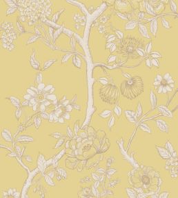 Paradise Tree Wallpaper by Cole & Son Buttercup Yellow & Cream