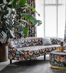 Paradise Velvet Fabric by Studio G Midnight