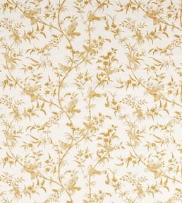 Paradise Woods Toile Fabric by Sanderson Mustard
