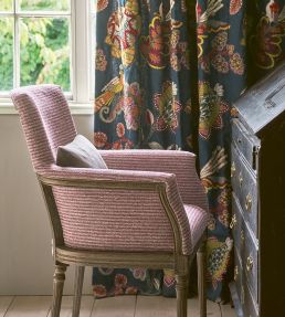 Paradiso Fabric by Jane Churchill Tomato/Slate