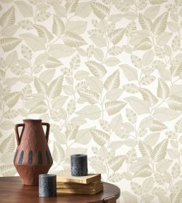 Paraty Wallpaper by Casadeco Beige Ficelle