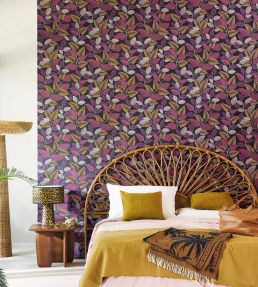 Paraty Wallpaper by Casadeco Lilas