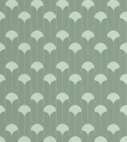 Paris Wallpaper by Caselio Vert De Gris