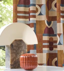 Paro Fabric by Casamance Pourpre Ocre