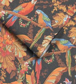 Parrot Talk Wallpaper by Woodchip & Magnolia Terracotta Sunset