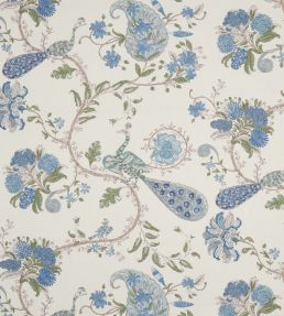Parvani Fabric by Nina Campbell Blue