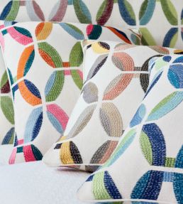 Passageway Embroidery Fabric by Thibaut Brights