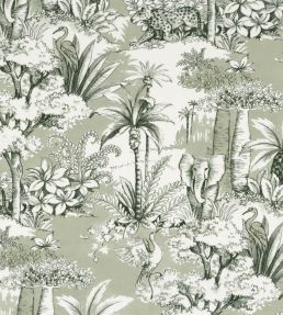 Passaro Fabric by Camengo Vert De Gris