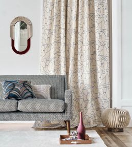 Je T'aime Fabric by Camengo Indigo