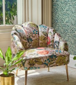 Passiflora Fabric by Clarke & Clarke Blush